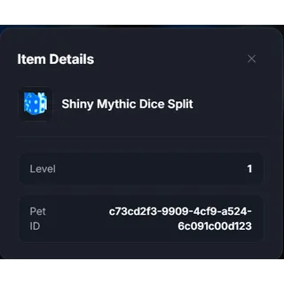 Shiny Mythic Dice Split - OG BGS 