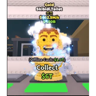 Preorder- Gold Skibidi Toilet