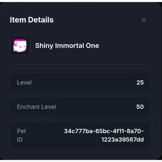 Shiny immortal one - OG BGS