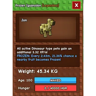 grow a garden- 45.4KG iguanodan