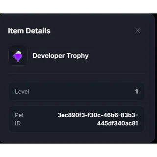 Developer Trophy - OG BGS - Clean
