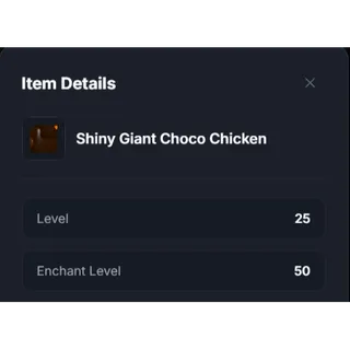 Shiny Giant Choco chicken - DUPED