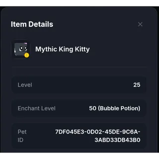 Mythic King kitty - OG BGS - duped