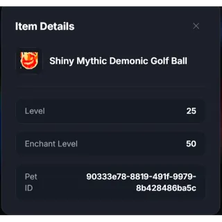 SM Demon Golf ball - OG BGS - Duped
