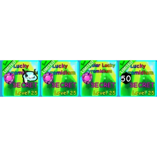 4x Lucky Pyramidium - OG BGS - Clean