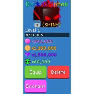 1/1 Shiny Dark Gryphon - OG BGS