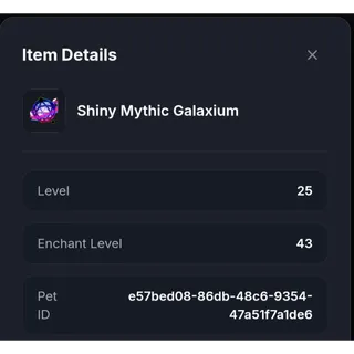 Shiny Mythic Galaxium - OG BGS