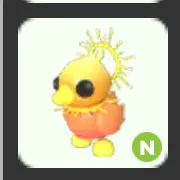 Neon Sunrise Duckling