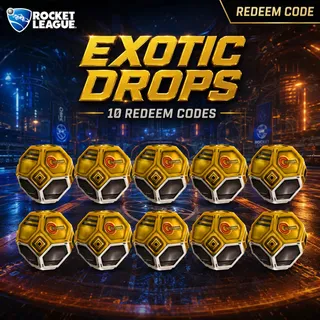 Rocket League: 10 Exotic Drops - Redeem Codes - Easy And Fast