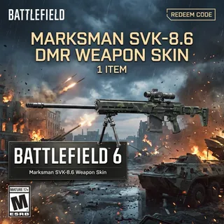 Battlefield 6: Marksman SVK-8.6 DMR Weapon Skin - Fast And Easy