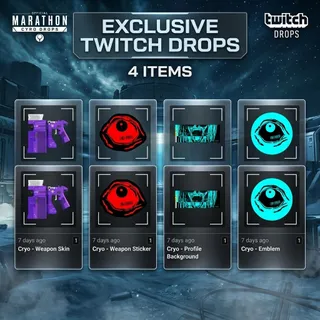 Marathon: Cryo Archive Launch - 4/4 UNIQUE SKINS - Twitch Drops