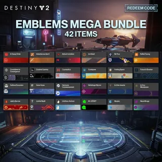 Destiny 2: 42 Emblems MEGA Bundle - Redeem Codes