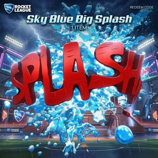 Rocket League: x1 Sky Blue Big Splash Redeem Code - Fast Delivery
