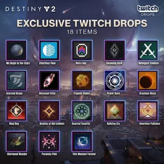 Destiny 2 - 18 Emblems (Twitch Drops) PC, PS, Xbox