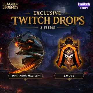 ⬛🟥  Legendary Skin❗ Twitch Drops ❗Ink Shadow Master Yi Skin ❗ Auto-Issue 🟥⬛ Jynxzi Tournament