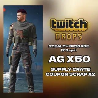 PUBG MOBILE TWITCH DROPS - STEALTH BRIGADE SET (7 DAYS)