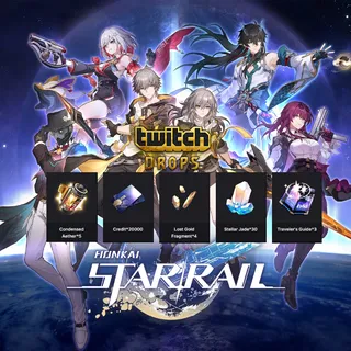 Honkai Star Rail Credits (120,000) + Stones (100-180) + Resources (72)