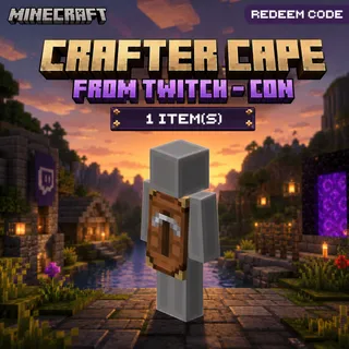 Minecraft: Crafter Cape Code - Extremely Rare - Fast And Easy