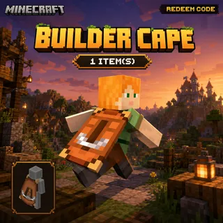 Minecraft Builder Cape Code 2026 | Exclusive | Java & Bedrock