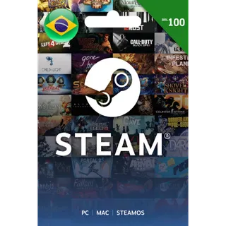 Steam Gift Card R$100.00 BRL Brazil