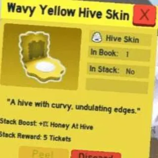 Wavy Yellow Hive Skin
