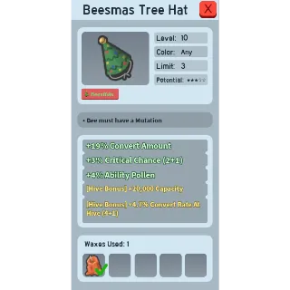 Beesmas Tree Hat