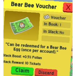 Bear Bee Voucher