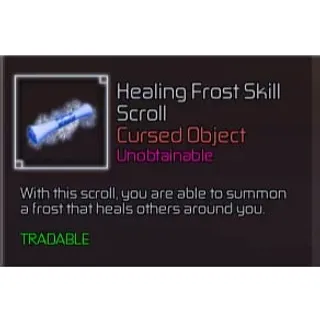 Scroll of Healing Frost | JUJUTSU 