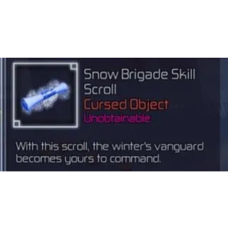 Snow Brigade Skill Scroll | JUJUTSU 
