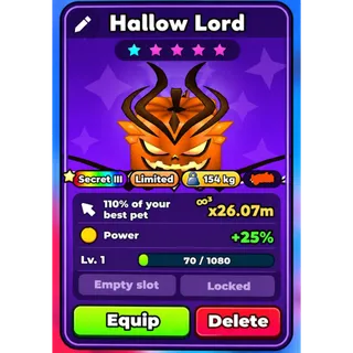 HALLOW LORD | TAP SIMULATOR