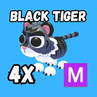 4X MEGA BLACK TIGER Adopt Me