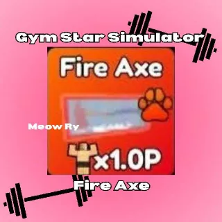 Gym Star Simulator | Neon Fire Axe