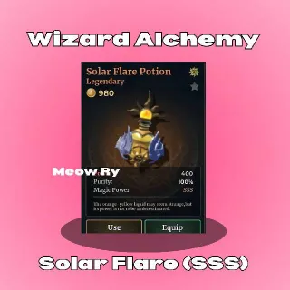 Wizard Alchemy | Solar Flare Potion (SSS)