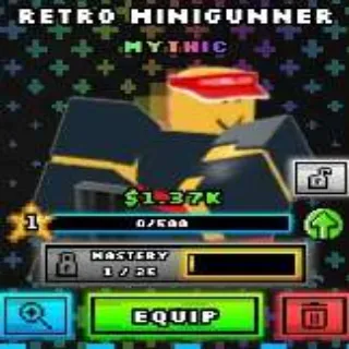 Noob Tower Defense | Shiny Retro Minigunner