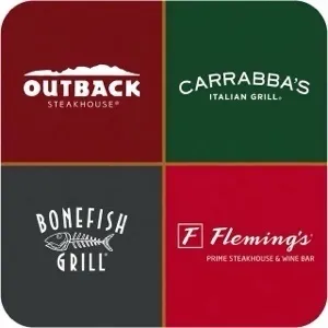 $100.00 USD Outback Gift Card