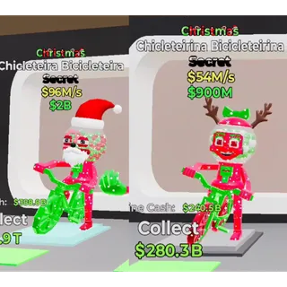 Christmas chicletira & chicleterina