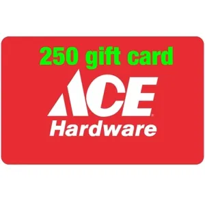 Ace hardware 250 dollars gift card 