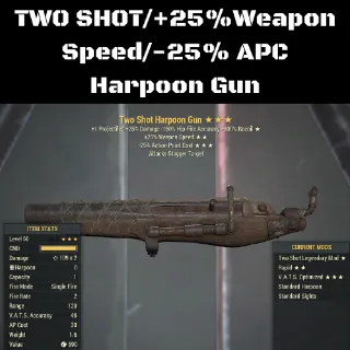 2 Shot/25/25 Harpoon Gun