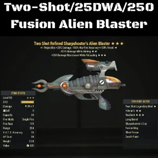 Two-Shot Fusion Alien Blaster