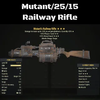 Mutant/25/15 Railway Rifle