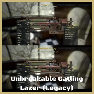 Unbreakable Gatling Laser All mods