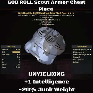GODROLL Unyielding Scout Armor Chest