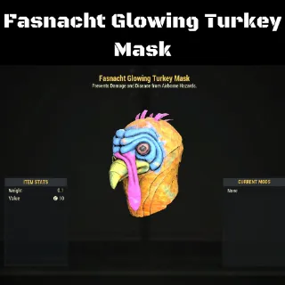 Fasnacht Glowing Turkey Mask