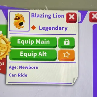 Blazing lion