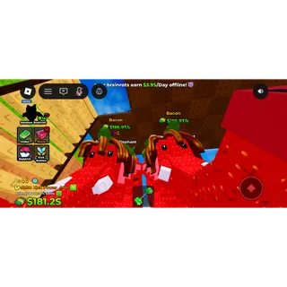 2 strawberry bacon kick a lucky block