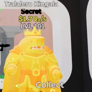 Fortnite Steal the Brainrot Tralalero Kingala Gold 1.7Qa/s Lvl 101