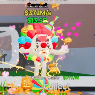 Fortnite Steal the Brainrot Clown Clown Sahur Default 4 Traits 372M/s