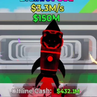 Fortnite Steal the Brainrot Missilpython Turbozzo Darkness 3.3M/s