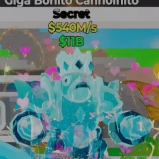 Fortnite Steal the Brainrot Giga Bonito Cannoinito Magical 3 Traits 540M/s