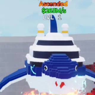 Fortnite Go Up for Brainrots Mega Yachtadon Default 2 traits 265M/s lvl 1